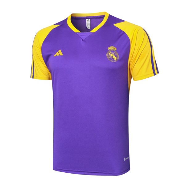 Maglia Formazione Real Madrid 24/25 Porpora Giallo